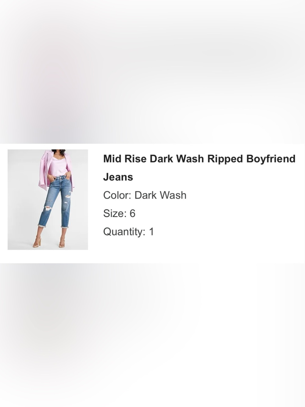 Express Mid Rise Distressed Jeans